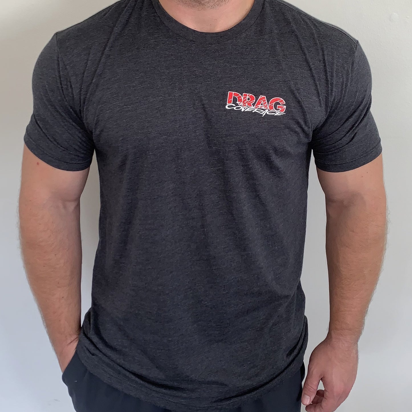 DragCoverage Grey Next Level Short-Sleeve T-Shirt 40% Polyester