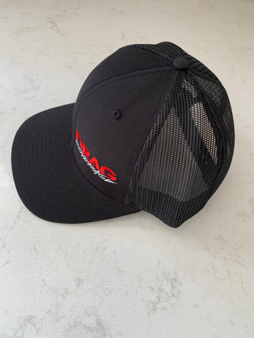 DragCoverage Trucker Hat - All Black with Logo