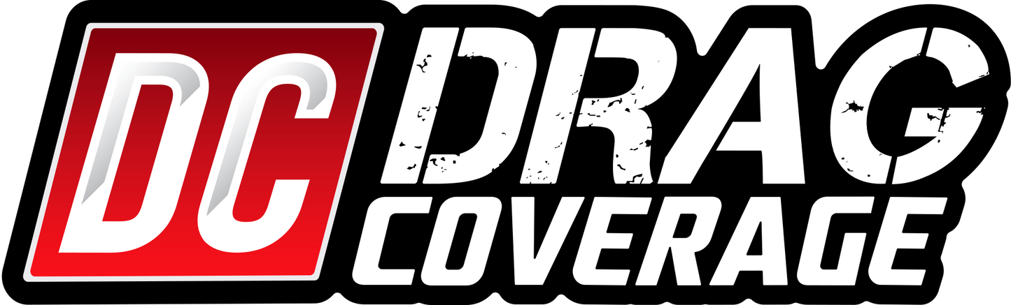 DC Drag Coverage Decal - Red (3.5" x 13")