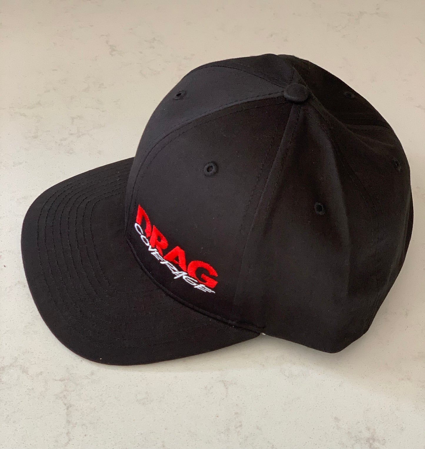 DragCoverage SnapBack Black Hat - Adjustable Size